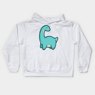 Cute Long Neck Dinosaur, Brontosaurus, Brachiosaurus Kids Hoodie